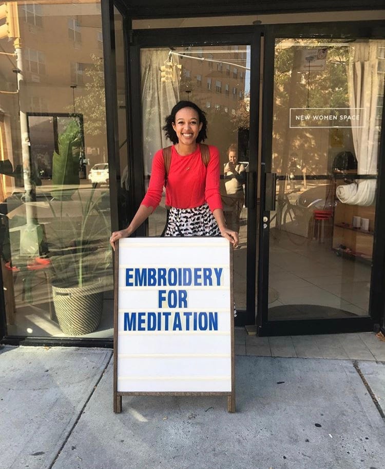 Meet Morgan Founder Of Embroidery For Meditation By New Women Space 
