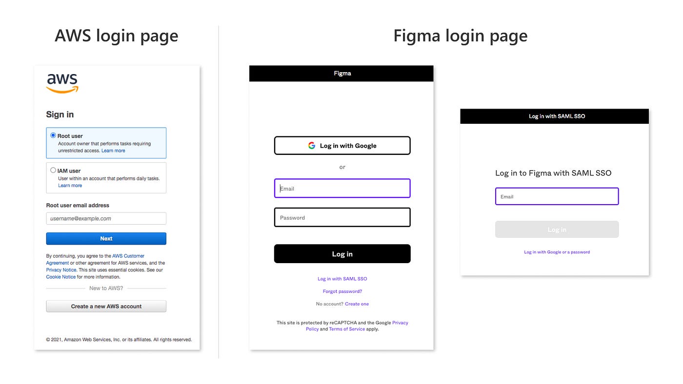 How complex can a login page be? — The login page design of an enterprise  product | by Jan Lu | UX Planet