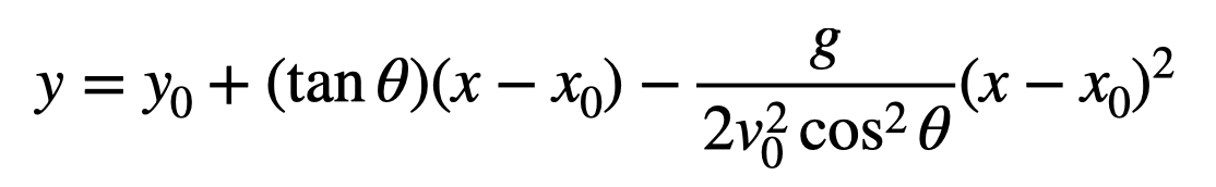 Finding The Equation Of A Trajectory For Projectile Motion By Rhett Allain Geek Physics Medium