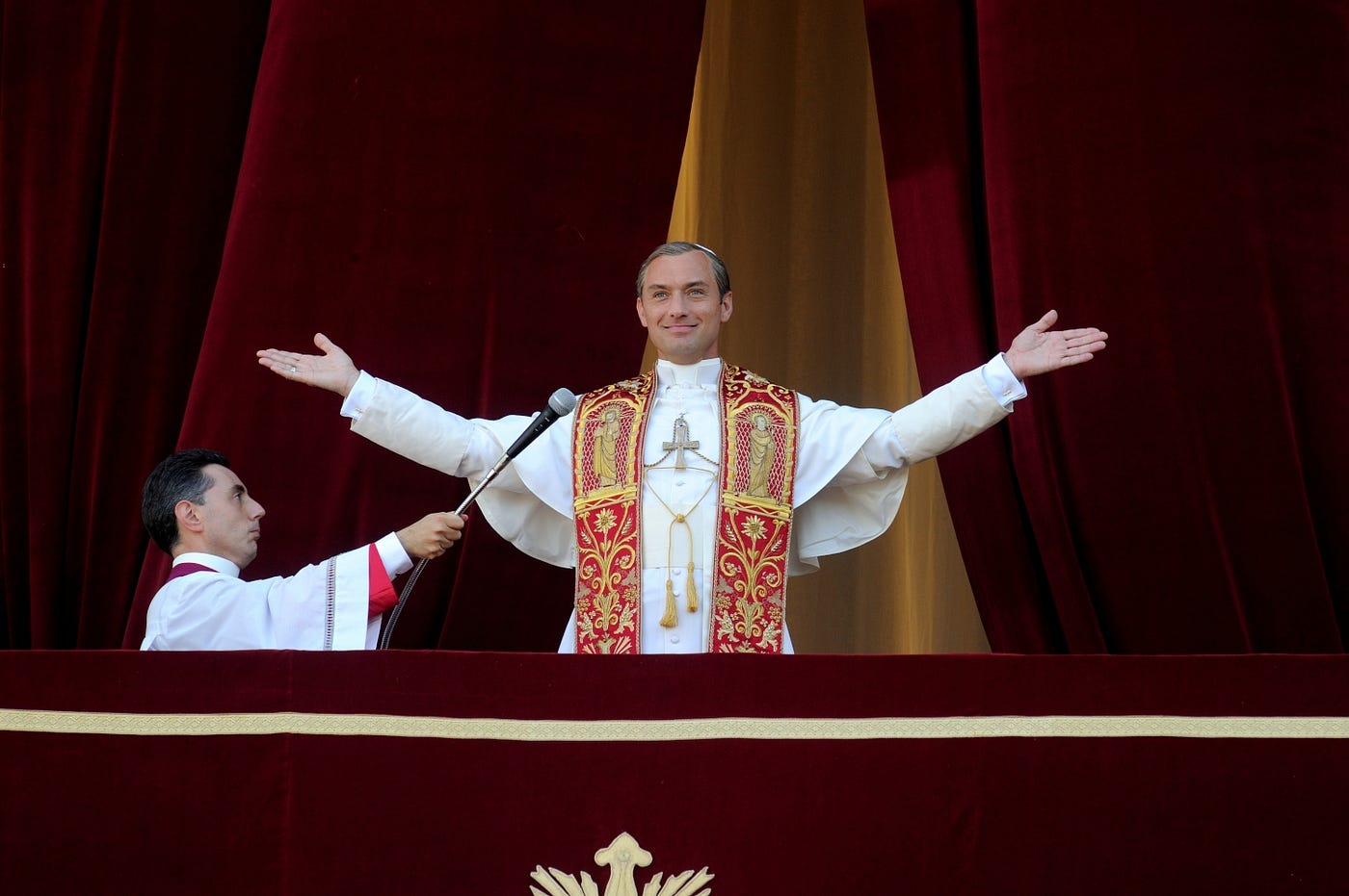 THE YOUNG POPE EPISODES. The limited drama series stars Jude Law… | by  WarnerMedia Entertainment | WarnerMedia Entertainment | Medium