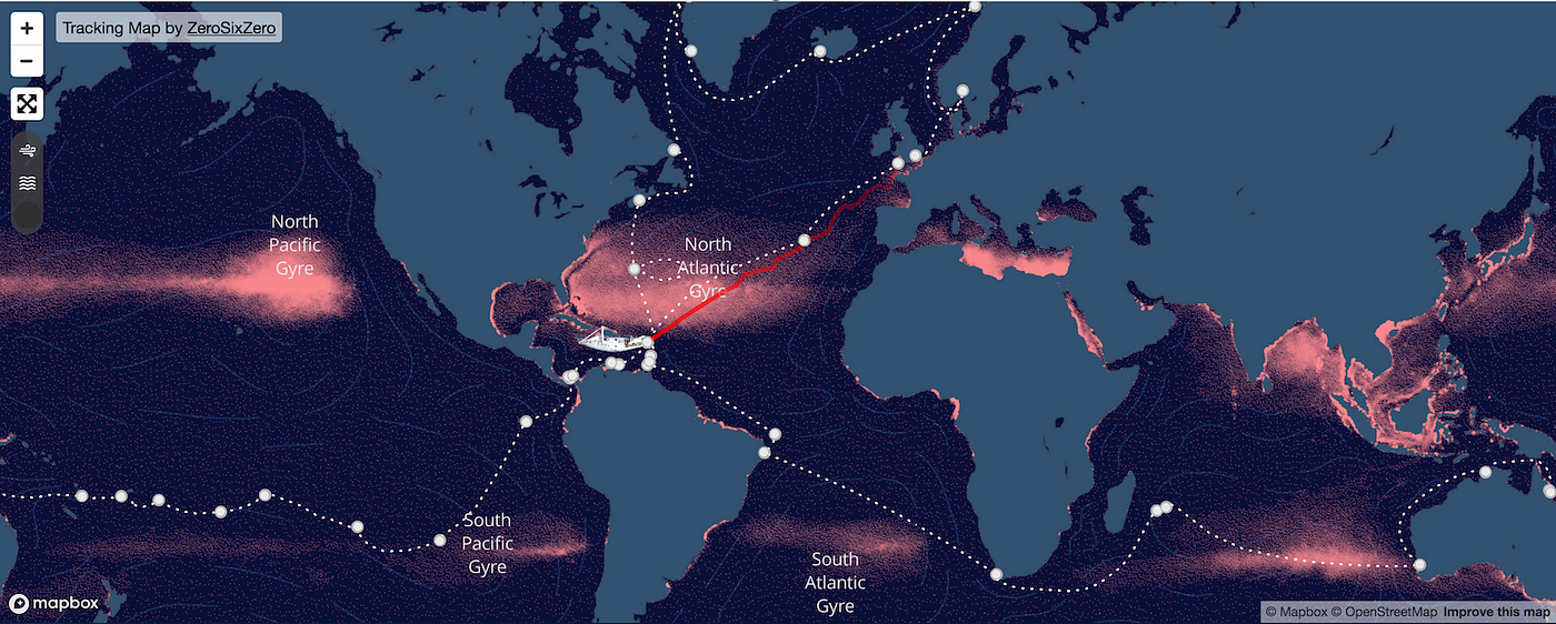 Map Of Plastic In The Ocean Exxpedition To End Ocean Plastic Pollution | By Mapbox | Maps For Developers