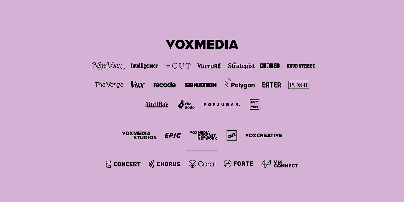 Meet the expanded Vox Media product team | by Jennifer Cullem | Vox Media  Product Team | Sep, 2022 | Medium