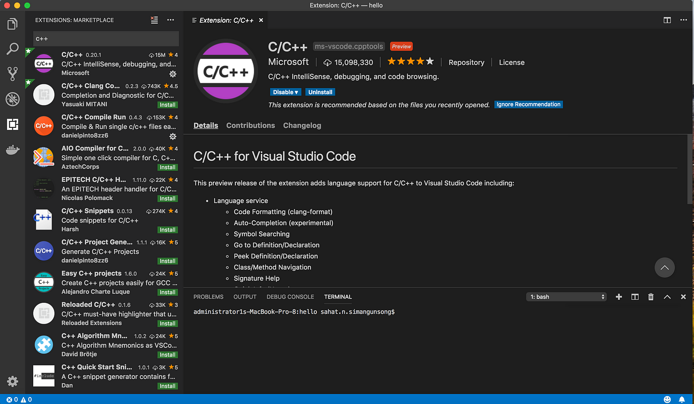 Build and Debug C++ on Visual Studio Code for Mac | by Sahat Nicholas  Simangunsong | gdplabs | Medium