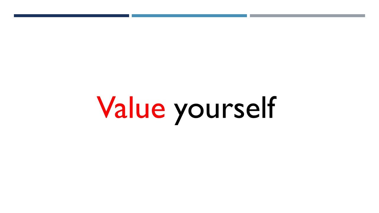 value yourself