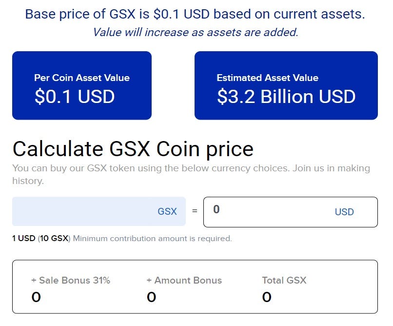Gold Secured Currency Gsx Now At 31 Bonus Apollo Fintech Medium