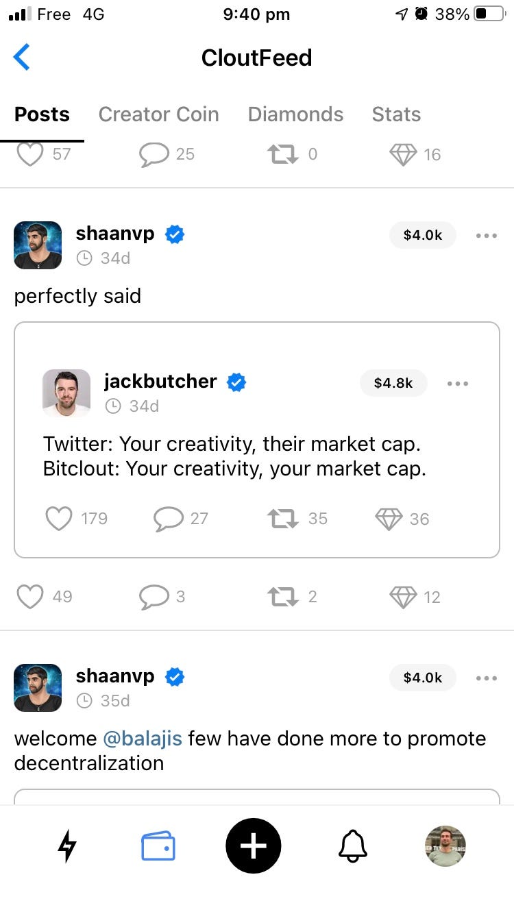 Bitclout conversation