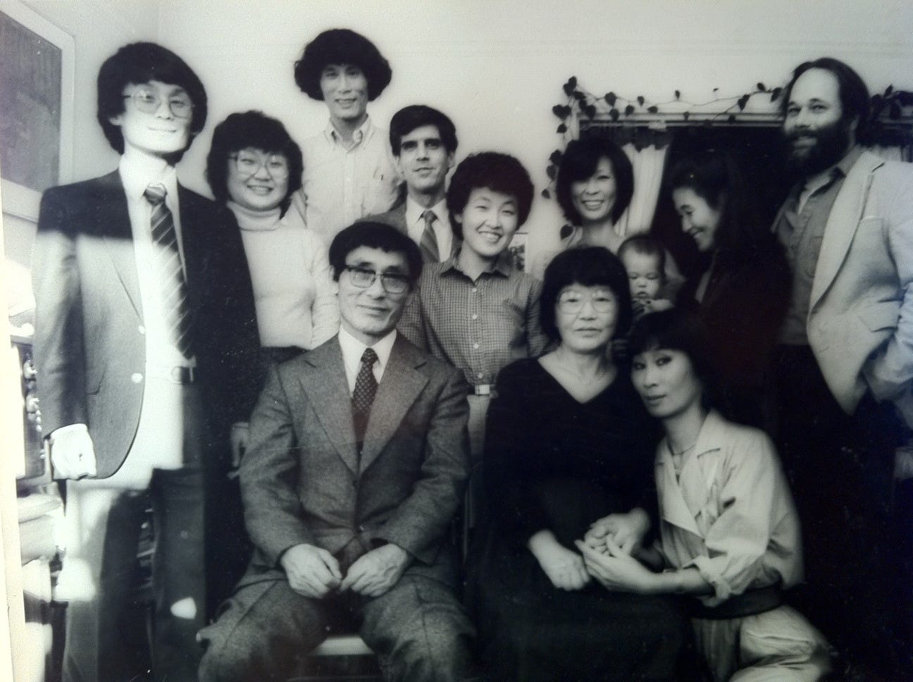 Photo of JaHyun Kim Haboush and her family, New York, 1981