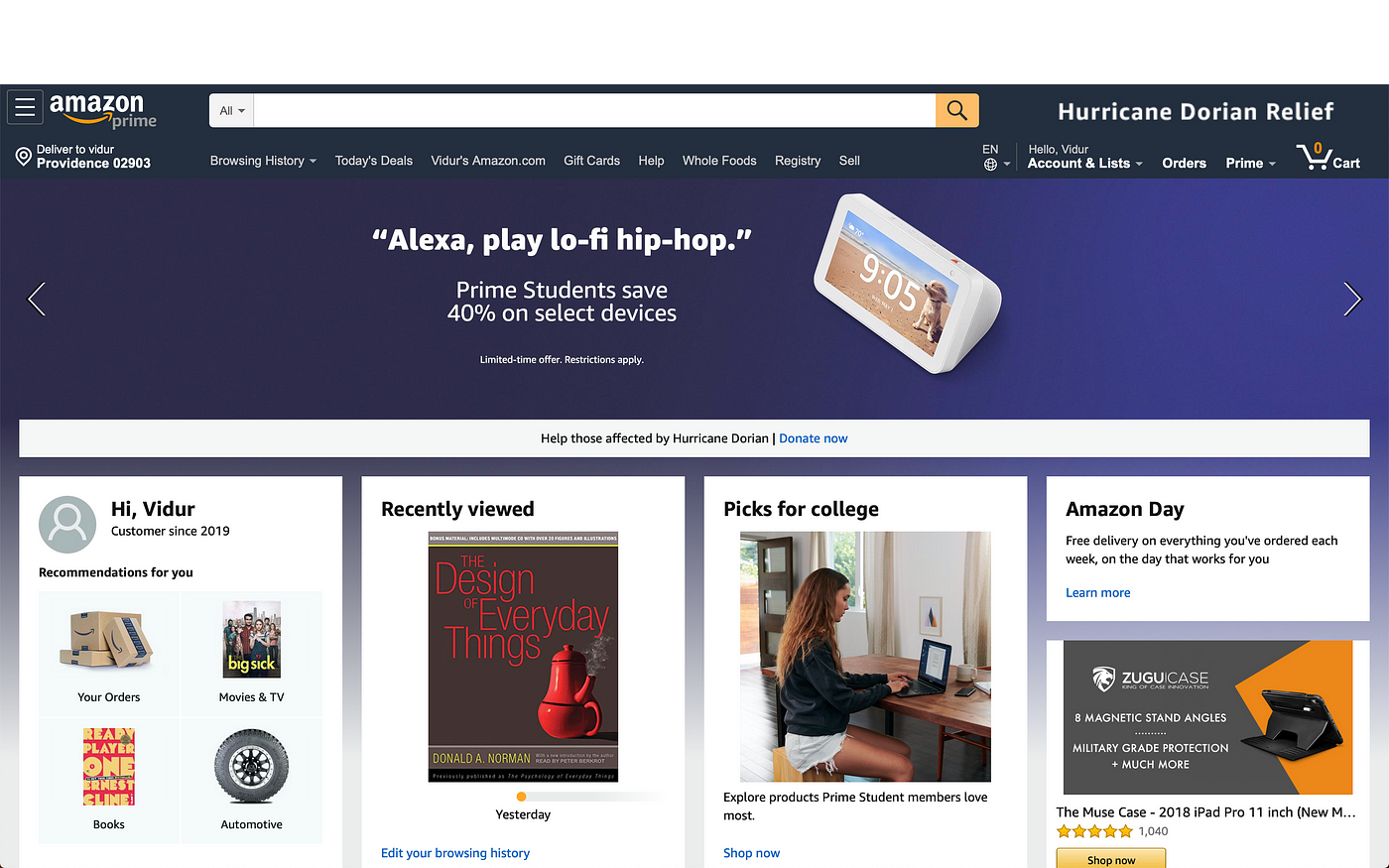 The Amazon Interface. Amazon is an online shopping portal… | by Vidur  Madhav | Medium