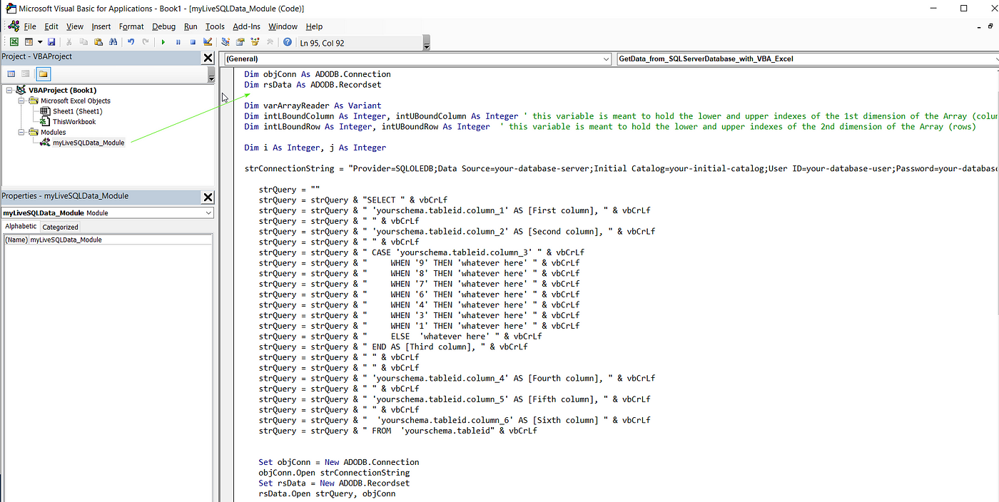 How to Extract Data From SQL Server Database and Display It With Microsoft  Excel and VBA | by George Calin | Geek Culture | Medium