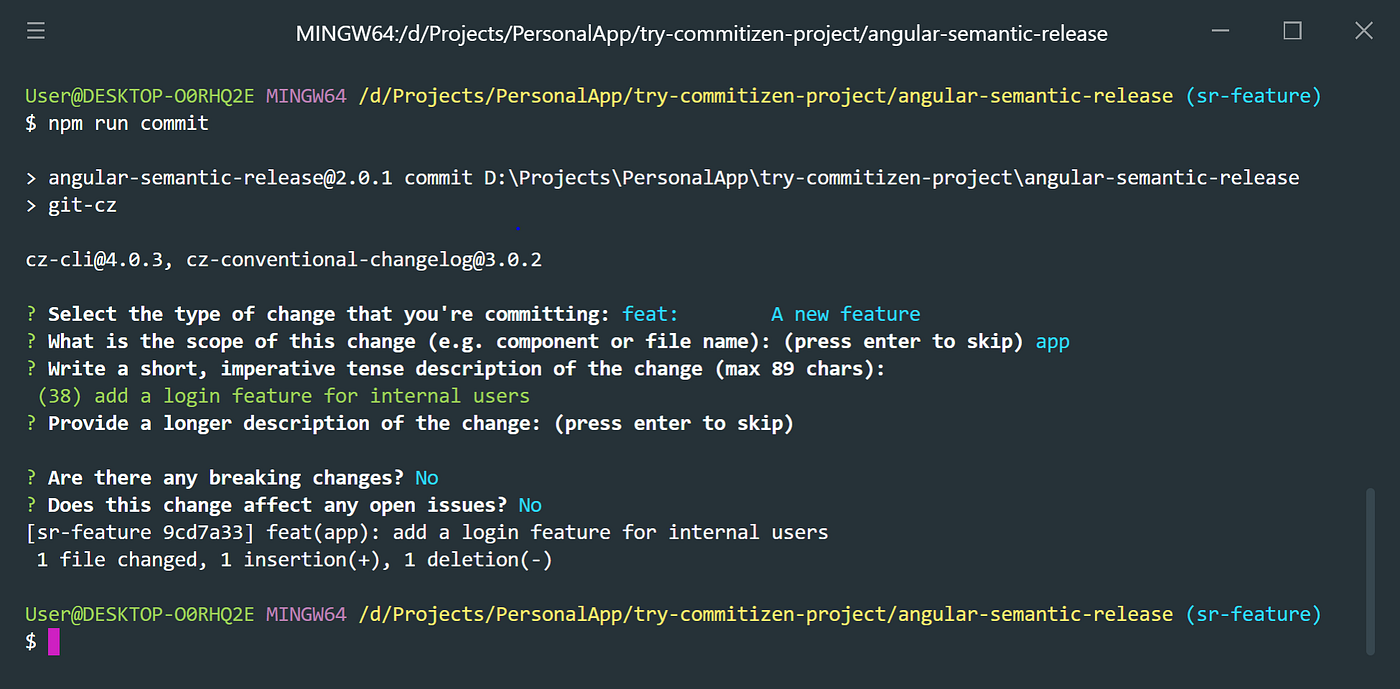 Automate JavaScript project versioning with commitizen and standard ...