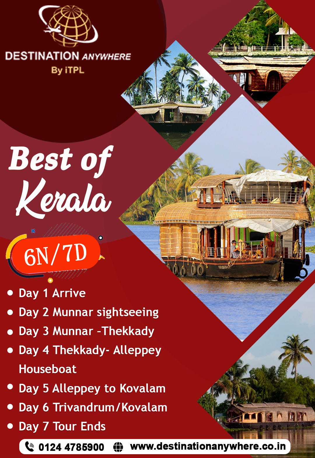 Kerala Tour Packages reliable tour package provider in Delhi
