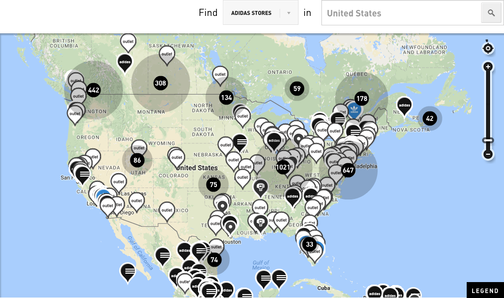 List Of All Adidas Store Locations In The USA ScrapeHero
