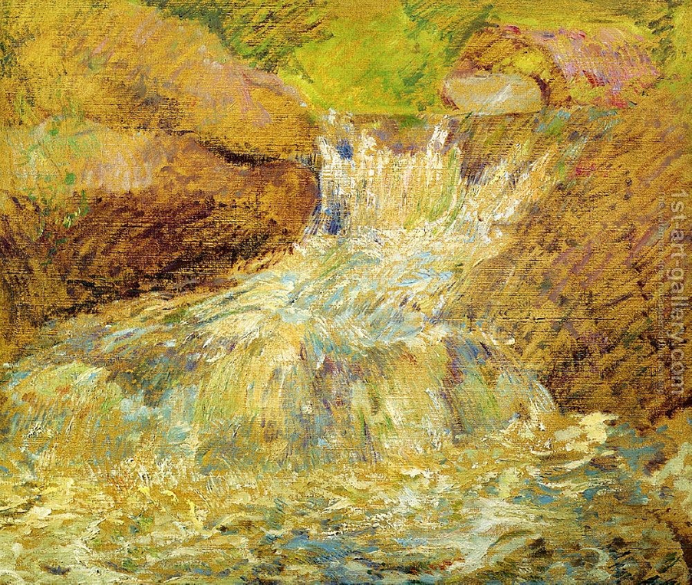 Waterfall Greenwich by John Henry Twachtman