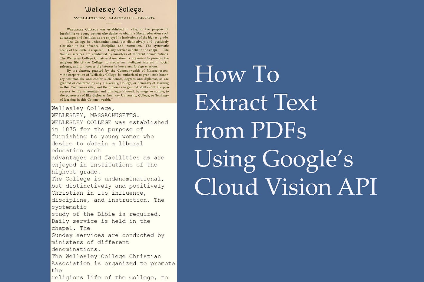 How to Extract the Text from PDFs Using Python and the Google Cloud Vision  API | by Silvia Zeamer | Towards Data Science