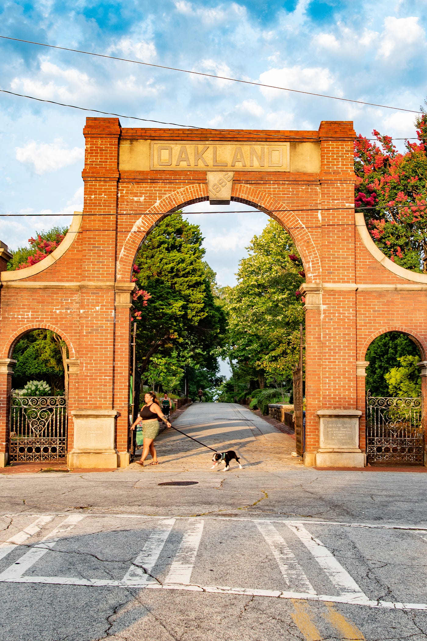 Sunset at Oakland Cemetery Literary Lens Medium