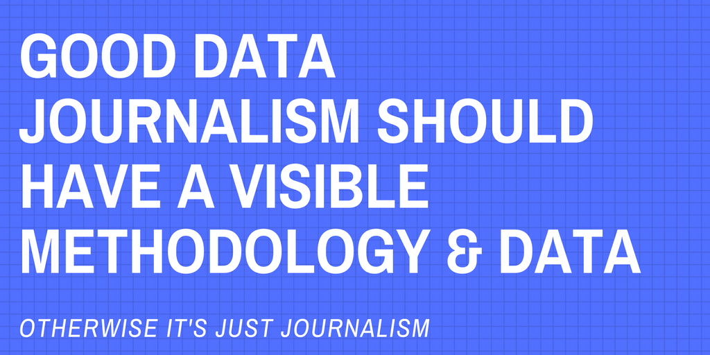 Two fundamentals that define good data journalism by Andy Dickinson