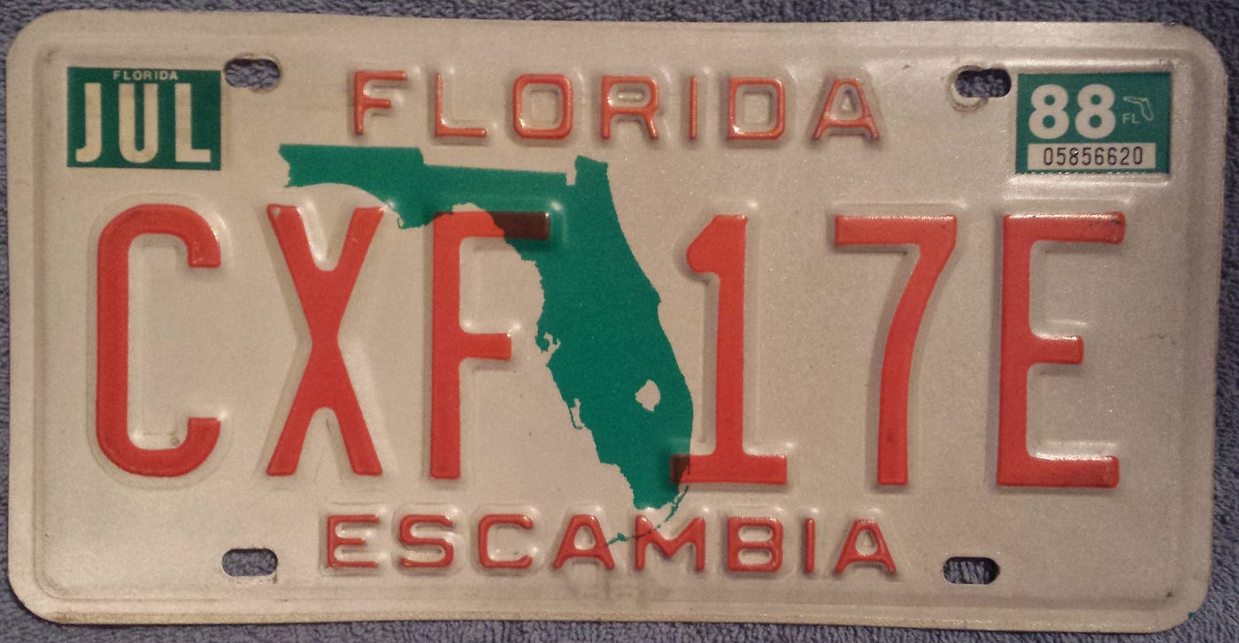 Florida License Plate Stickers Almost Anywhere In The World Cars And By Sw Medium Florida License Plate Stickers Almost Anywhere In The World Cars And By Sw Medium