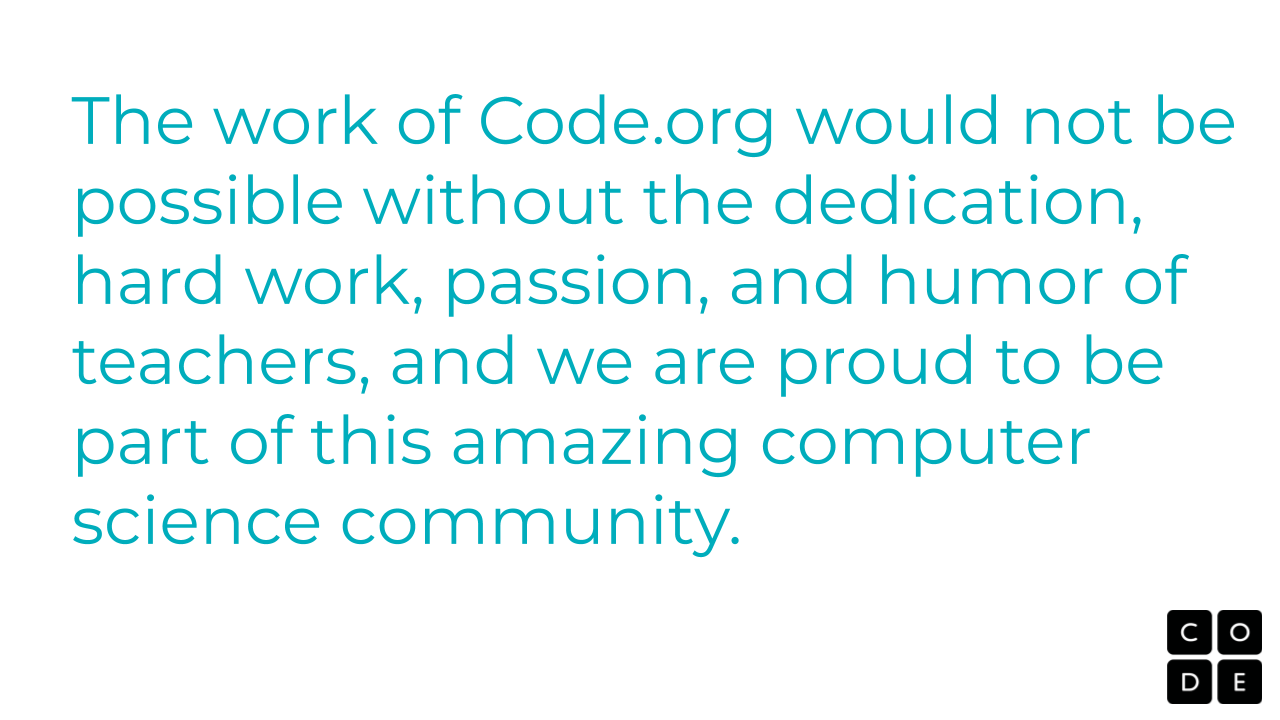 Thank You Teachers This Year Teacher Appreciation Week By Code Org Medium
