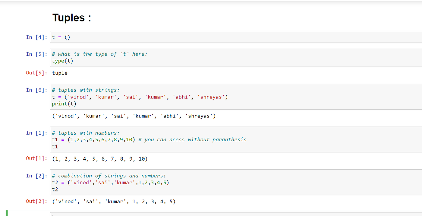 TUPLES, SETS AND DICTIONARY. Guys we have previously discussed about… | by  Saikumar Reddy | Dev Genius