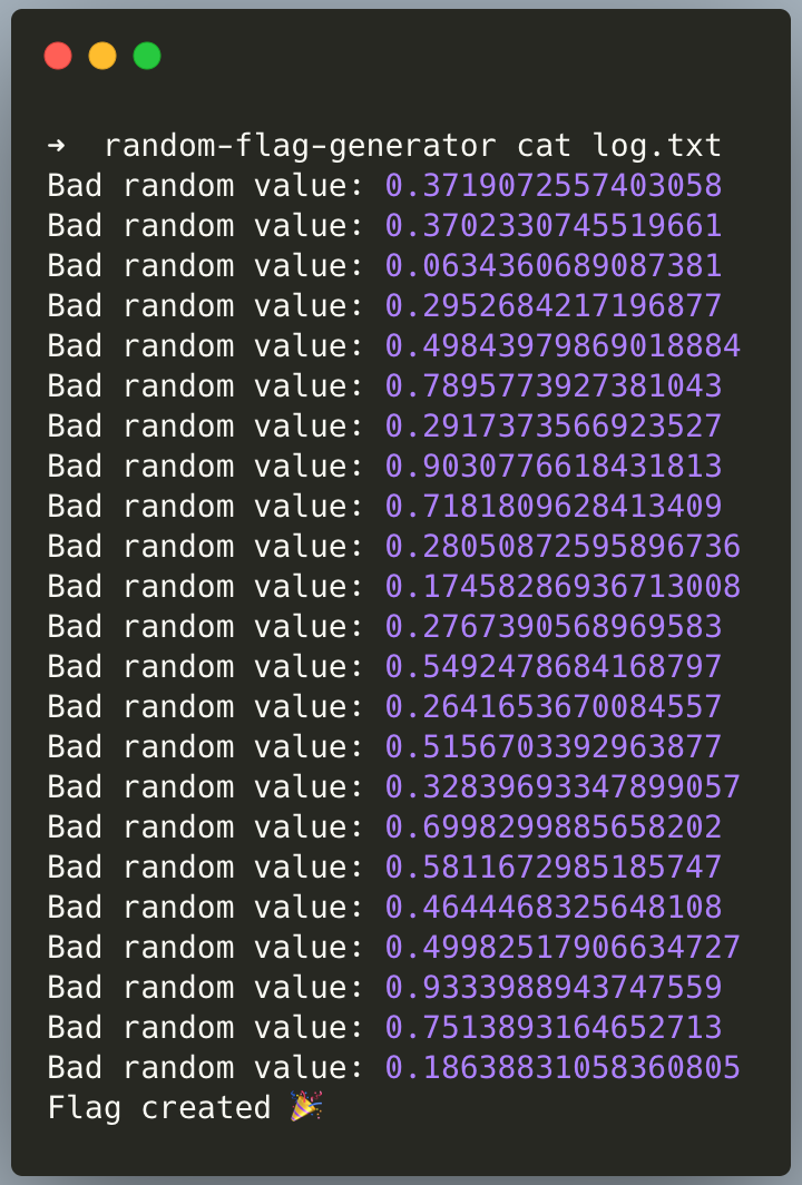 SnykCon CTF 2021 — Random Flag Generator by OTR Medium