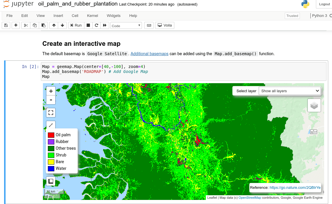 Folium In Jupyter Notebook A Jupyter Notebook Example For Interactive Mapping With Earth Engine,  Ipyleaflet, And Ipywidgets. | By Qiusheng Wu | Medium