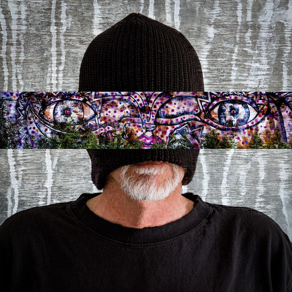 Self-portrait of the author with face obscured