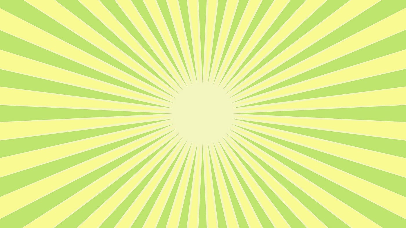 Retro background with green and yellow lines