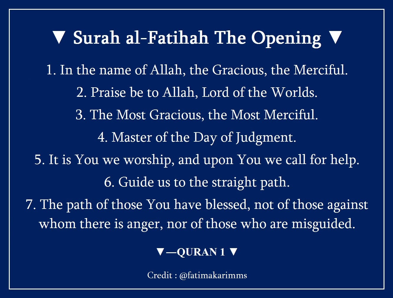 Surah al-fatihah copy paste