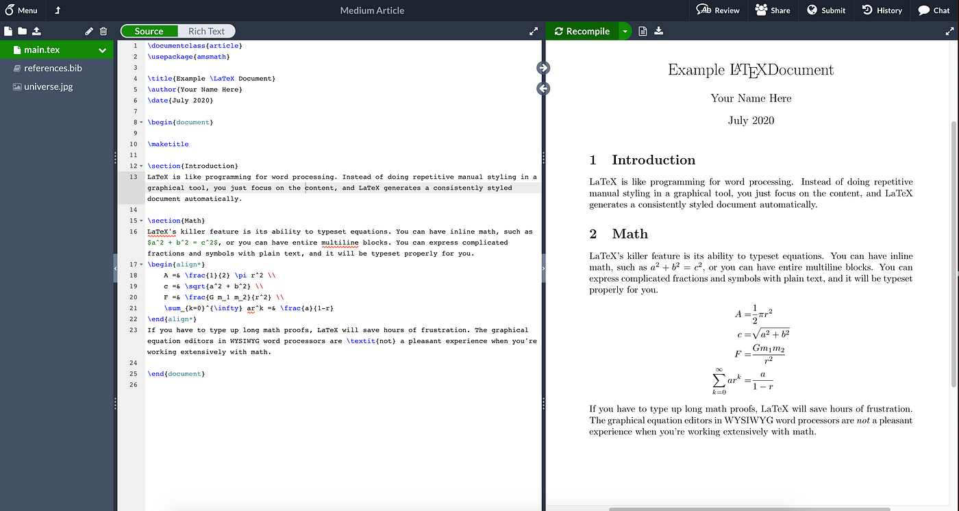 The Student's Guide to LaTeX Markup: What It Is and Why You Want It | by  Matt Harzewski | The Startup | Medium