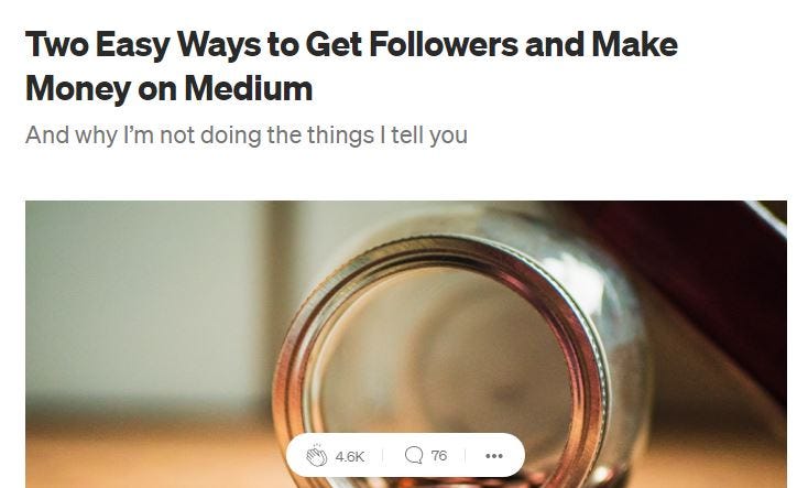 Make Money Articles On Medium