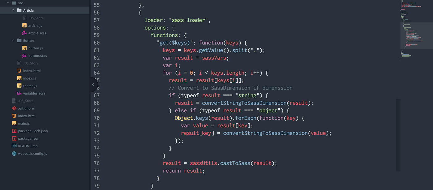 Sharing Variables Between Js And Sass Using Webpack Sass Loader By Paul Thomas Itnext