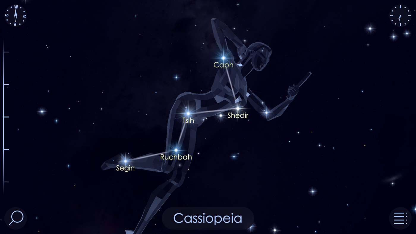 Cassiopeia's “W” Delights. Queen Cassiopeia | by Star Walk | Medium