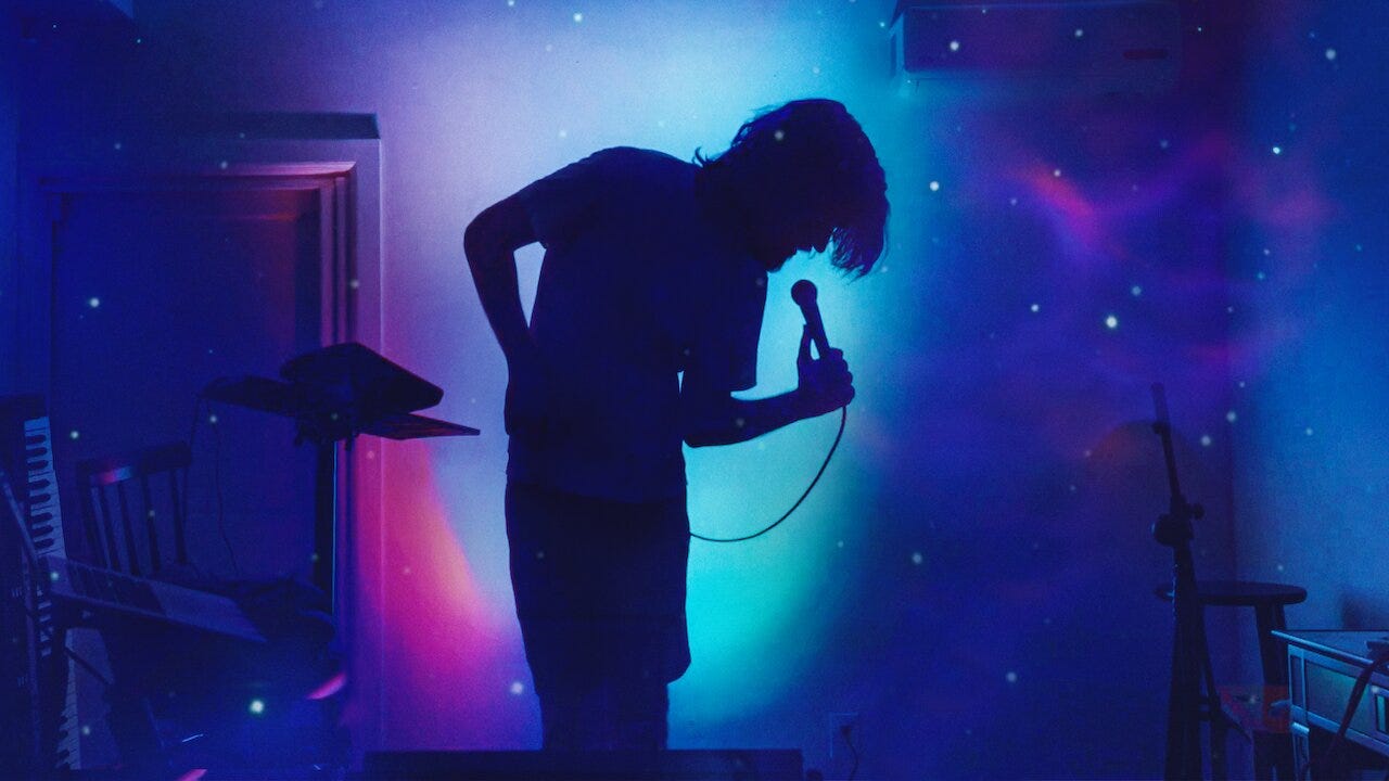 Bo Burnham in his home for his special, “Inside”