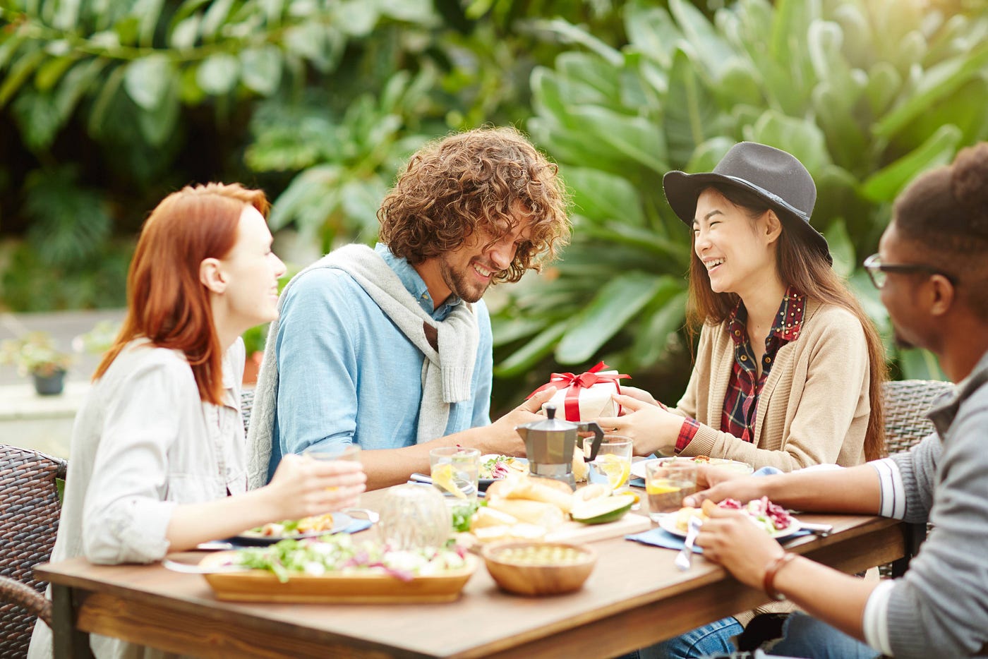 a group of happy people,who proves going through a divorce is not that hard