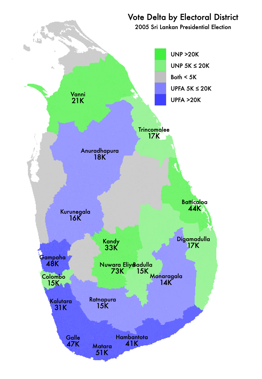 Sri Lanka Map District Wise On Non-Voters. 2019 Sri Lankan Presidential Election | By Nuwan I.  Senaratna | On Politics | Medium
