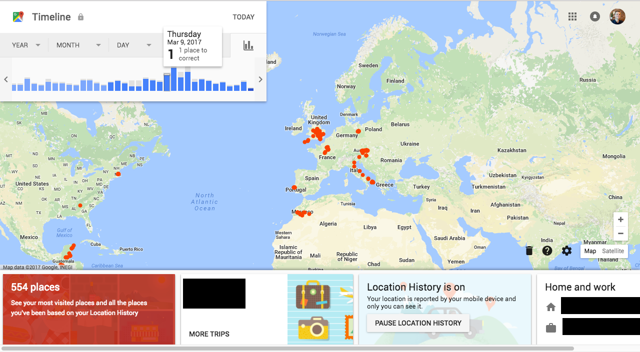 Create a Heat Map from your Google Location History in 3 easy Steps | by  Thomas Essl | Towards Data Science