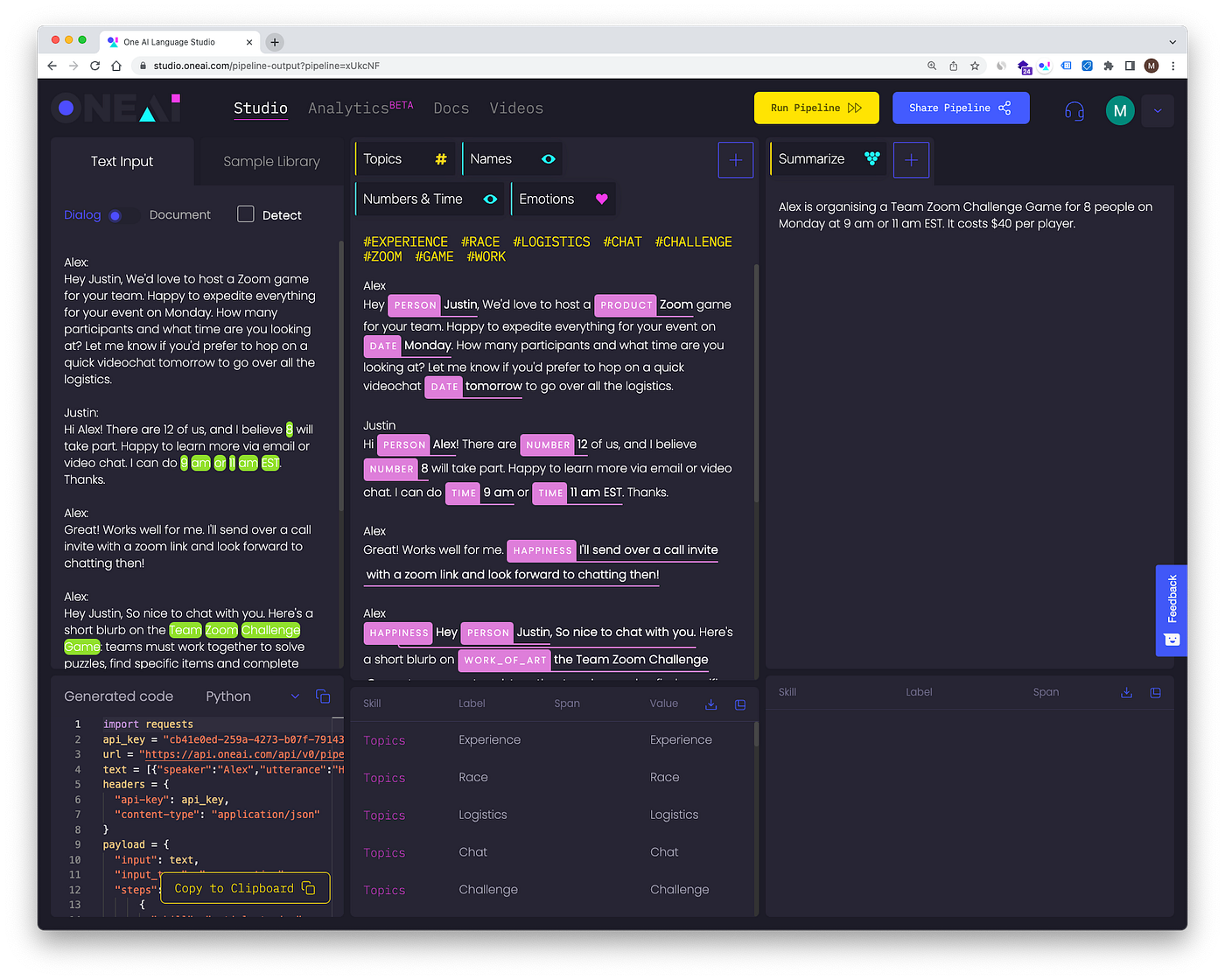 Creating Meaningful Article Summaries Using Python | by One AI | One AI ...