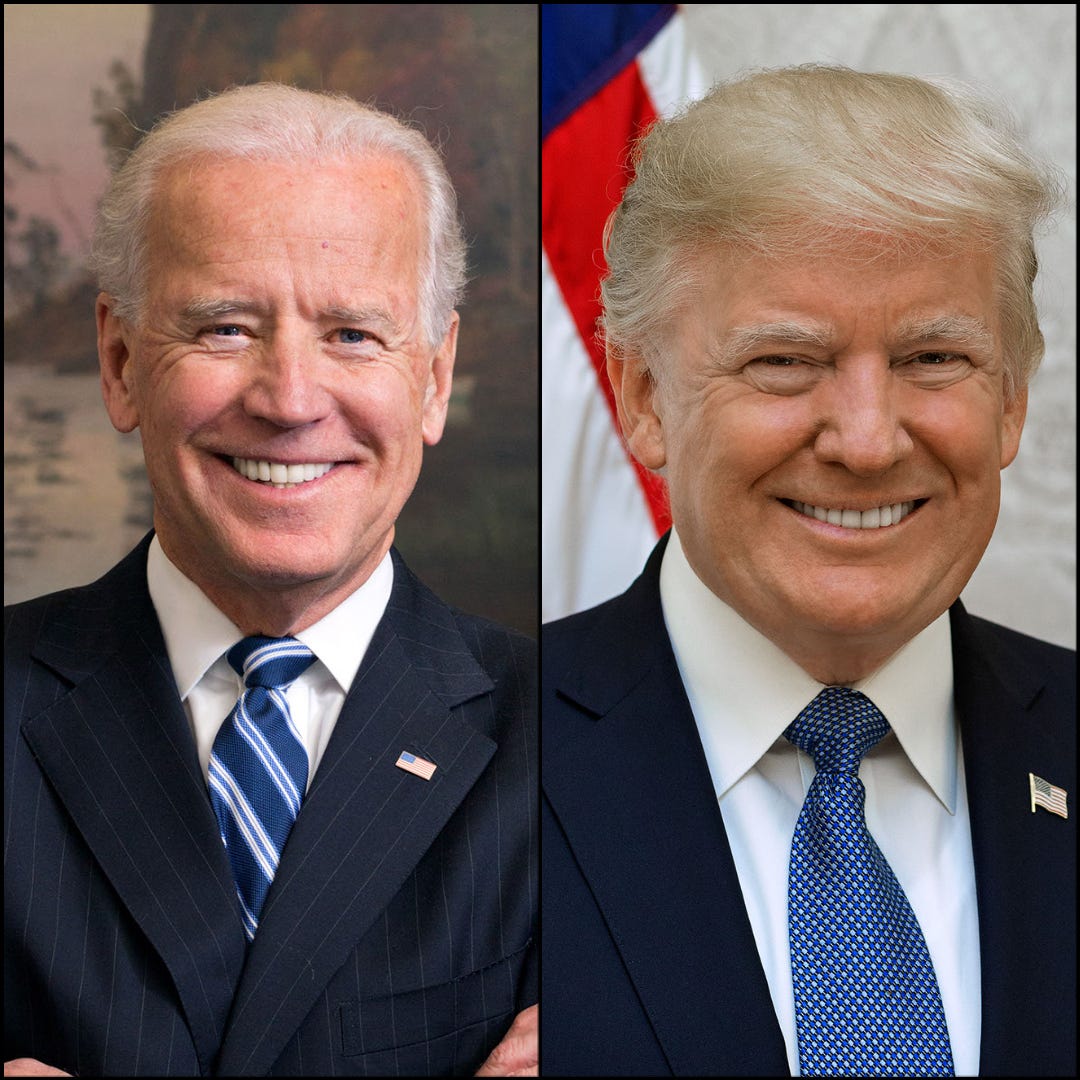 Joe Biden and Donald Trump