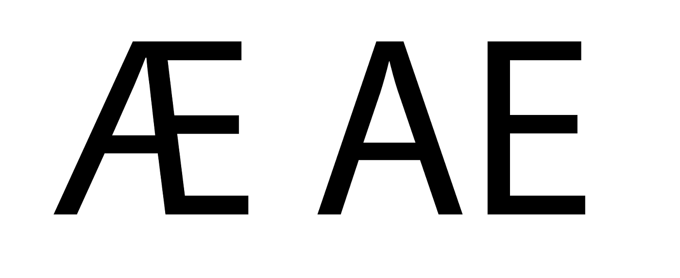 Designing the letter Æ. The letter ‘Æ’ evolved from the… | by Frode