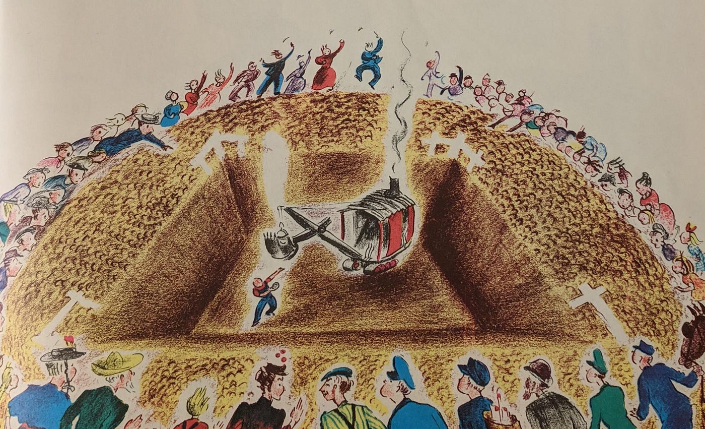 Mike Mulligan and Steam Shovel dig the basement in just one day