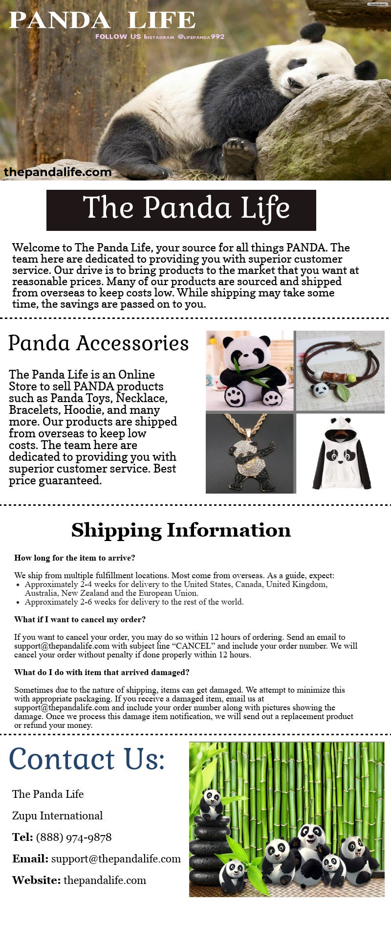 Bumper Discount offers on Panda Accessories by The Panda Life Medium