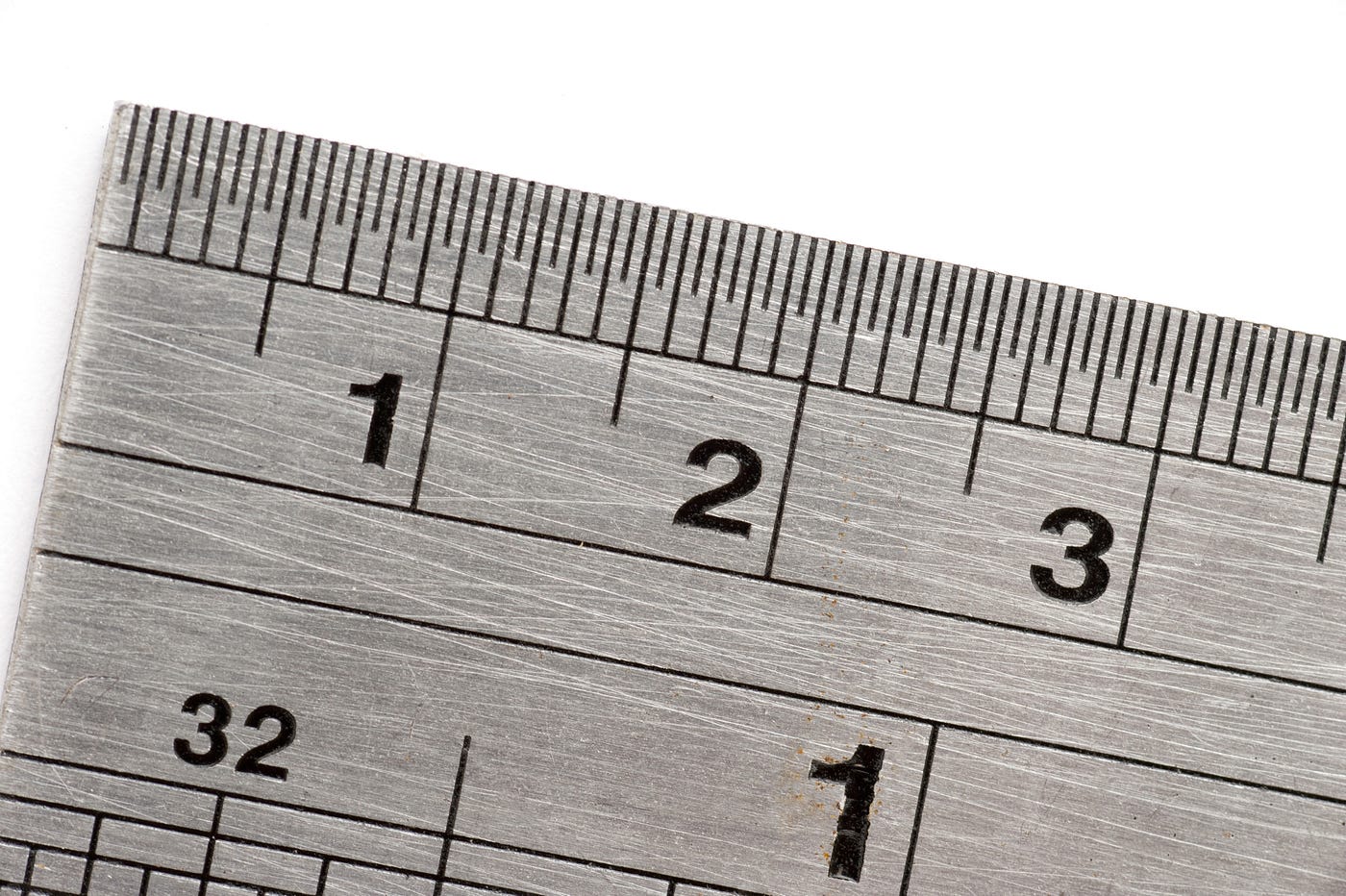 An engineer ruler in both centimeters and inches.