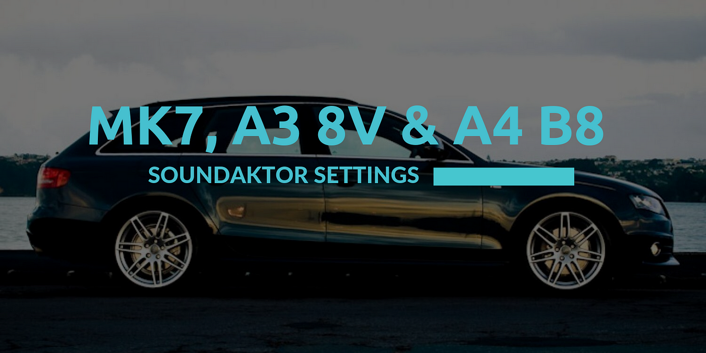 Soundaktor for Golf Mk7, Audi A3 8V, Audi A4 B8, etc. disable, enable and  adjust. | by Ventsislav Dimov | Carista Blog