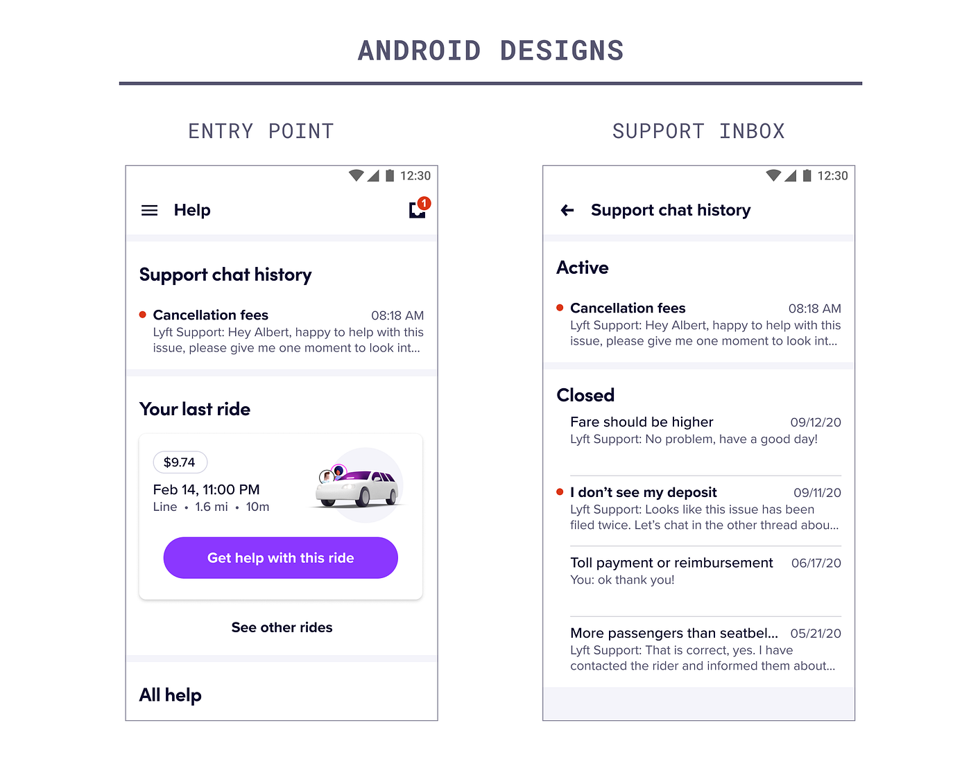 Behind the Design: Rethinking support messaging in the Lyft app | by Akhil  Dakinedi | Lyft Design+