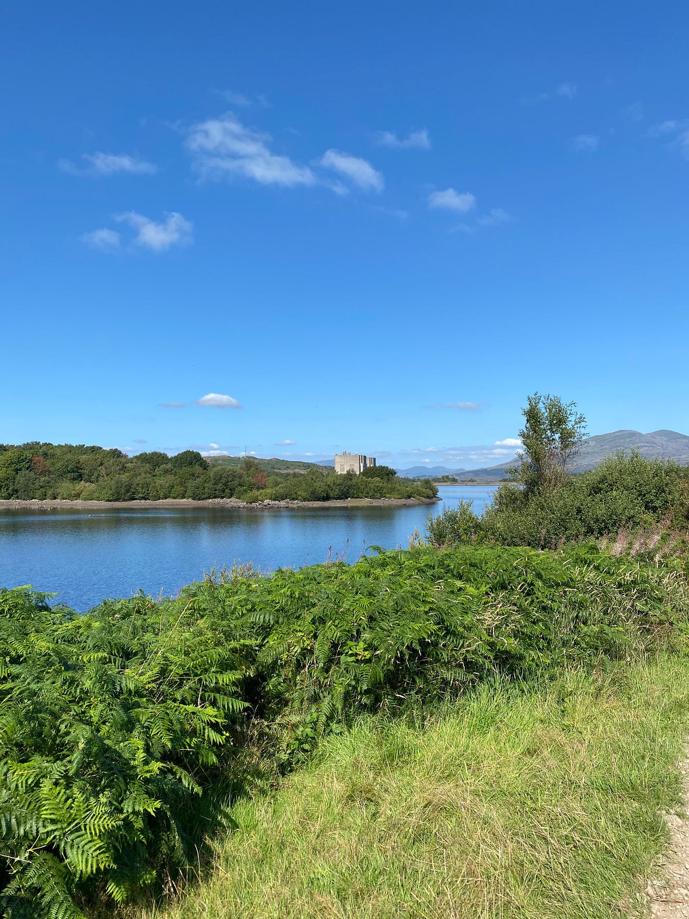 The old power station overlooking Lake Trawsfynydd in Gwynedd