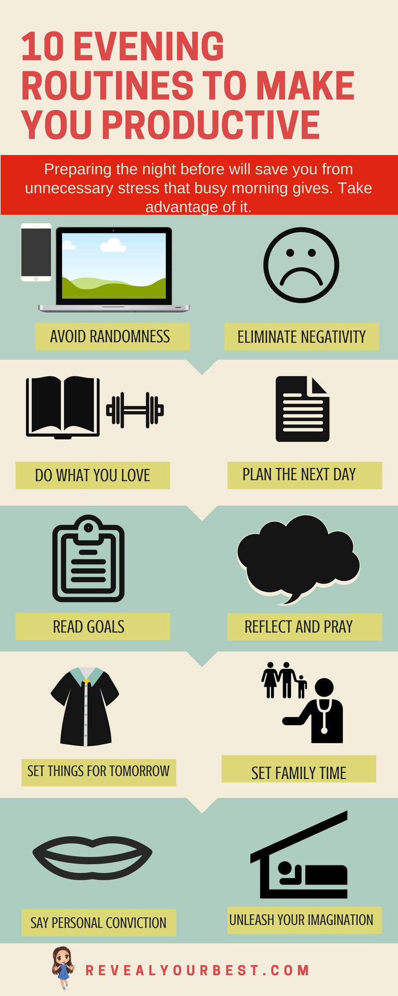 10 Evening Routines That Will Make You Productive At Work And Life By Kaye Ramos Mission Org Medium