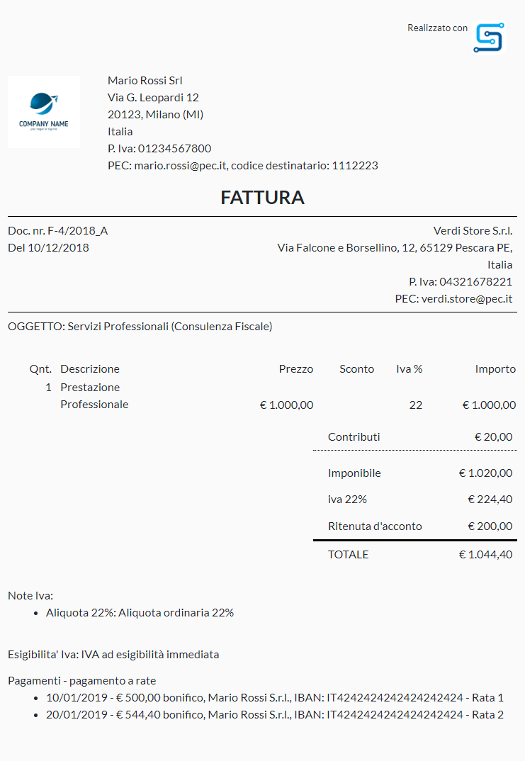 Parcella, Fattura Professionisti: la guida completa | by Scriby.it | Medium