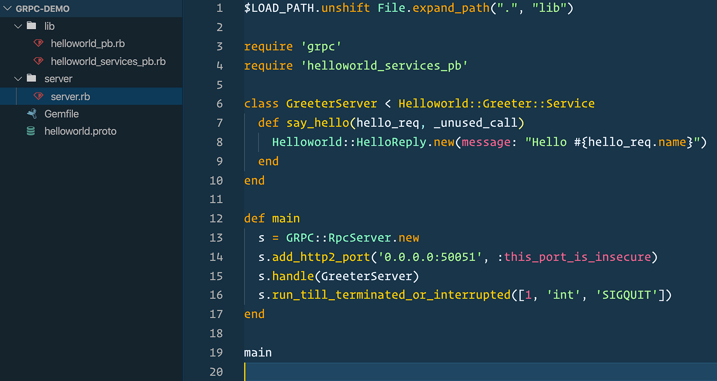 Build your first gRPC demo with ruby | by liang boyuan | Medium