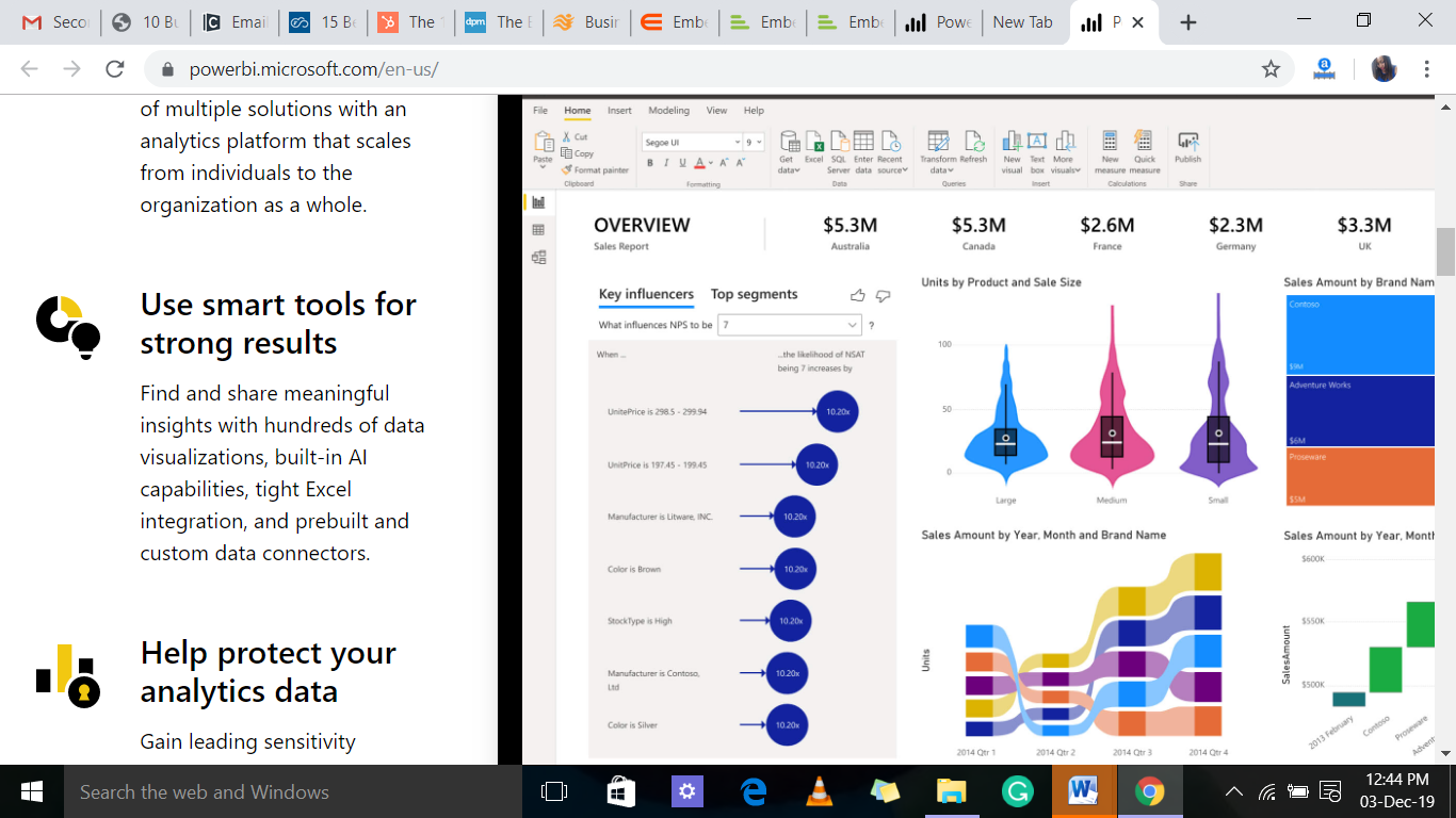 business intelligence tools power bi manufacturers
