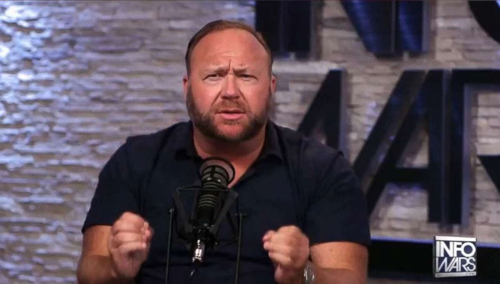 Alex Jones, host of Infowars